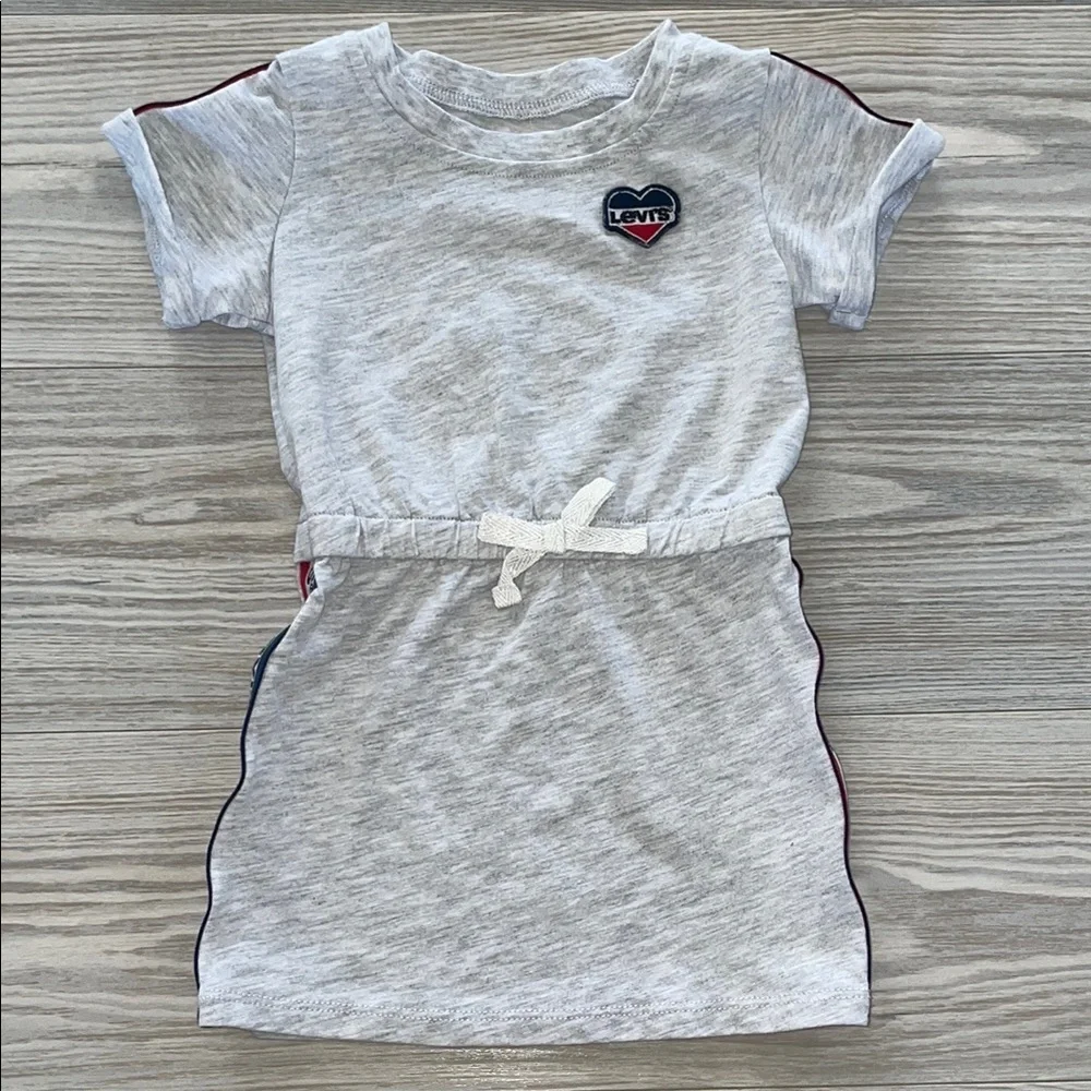 ⭐ Levi’s Baby Girl Dress 18M Logo Side Stripes ⭐